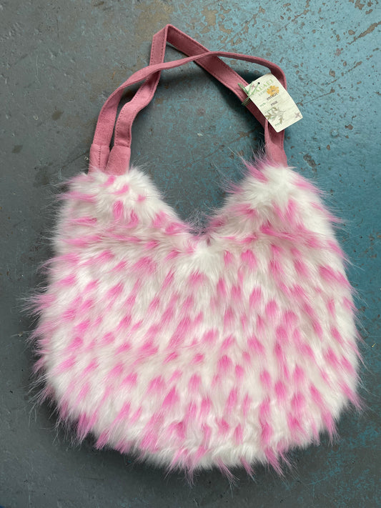 Pink Faux Fur Bag