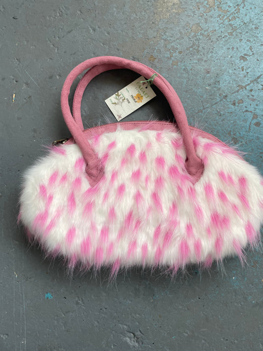 Pink Small Faux Fur Bag